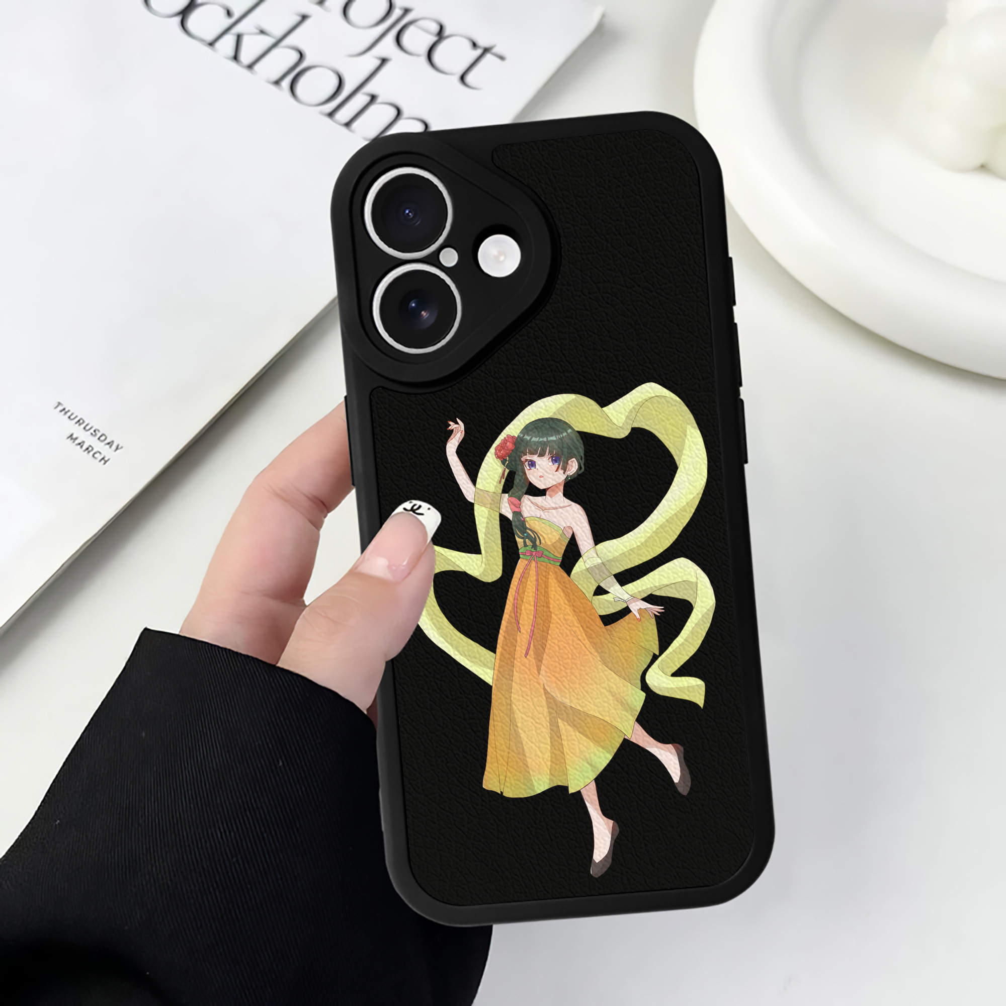 薬屋のひとりごと The Apothecary Diaries 【iPhone 16シリーズ対応】シリコンスマホケース（レザー調） 材質：シリコン
